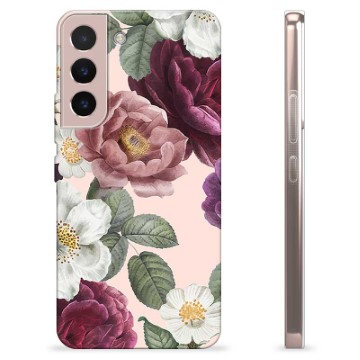 Samsung Galaxy S22 5G TPU Hoesje - Romantische Bloemen