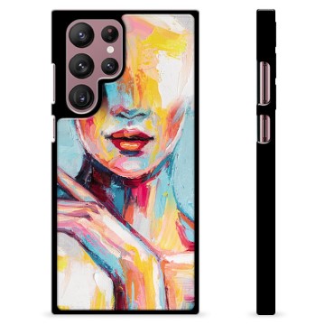 Samsung Galaxy S22 Ultra 5G Beschermende Cover - Abstract Portret