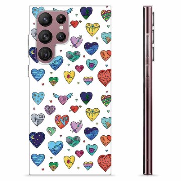 Samsung Galaxy S22 Ultra 5G TPU Hoesje - Hartjes