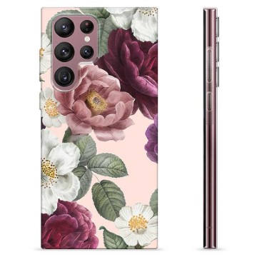 Samsung Galaxy S22 Ultra 5G TPU Hoesje - Romantische Bloemen