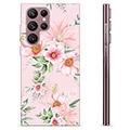 Samsung Galaxy S22 Ultra 5G TPU-hoesje - Aquarel Bloemen