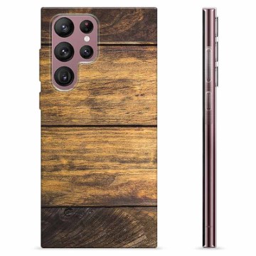 Samsung Galaxy S22 Ultra 5G TPU Hoesje - Hout