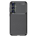Samsung Galaxy S23 FE Beetle Koolstofvezel TPU Hoesje - Zwart