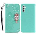 Samsung Galaxy S23 FE Uil Strass Portemonnee Hoesje