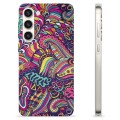 Samsung Galaxy S23+ 5G TPU-hoesje - Abstracte bloemen