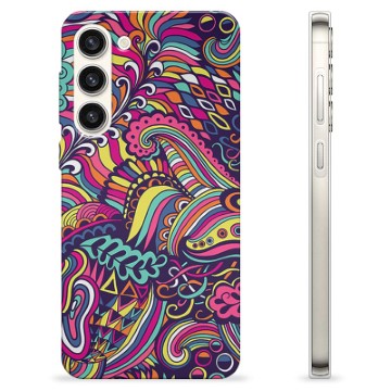 Samsung Galaxy S23+ 5G TPU-hoesje - Abstracte bloemen