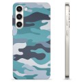 Samsung Galaxy S23+ 5G TPU-hoesje - Blauwe Camouflage