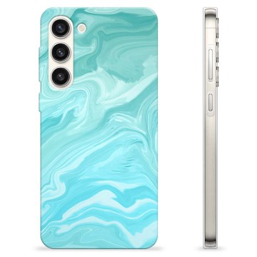 Samsung Galaxy S23+ 5G TPU-hoesje - Blauw Marmer
