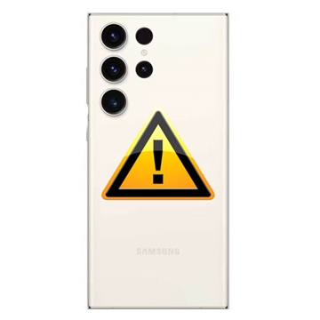 Samsung Galaxy S23 Ultra 5G Batterij Cover Reparatie - Crème