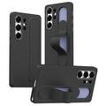 Samsung Galaxy S23 Ultra Slim Hybride Hoesje met Staande Grip - Zwart