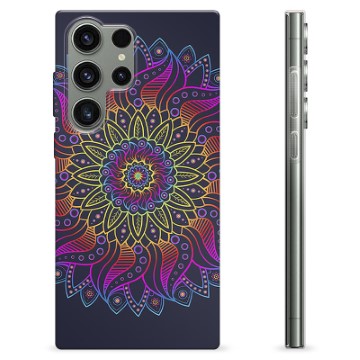 Samsung Galaxy S23 Ultra 5G TPU-hoesje - Kleurrijke Mandala