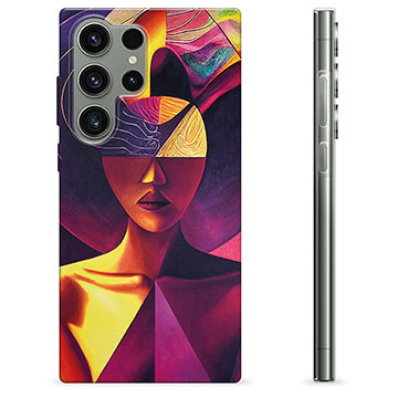 Samsung Galaxy S23 Ultra 5G TPU-hoesje - Kubistisch Portret