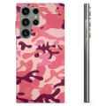 Samsung Galaxy S23 Ultra 5G TPU-hoesje - Roze Camouflage