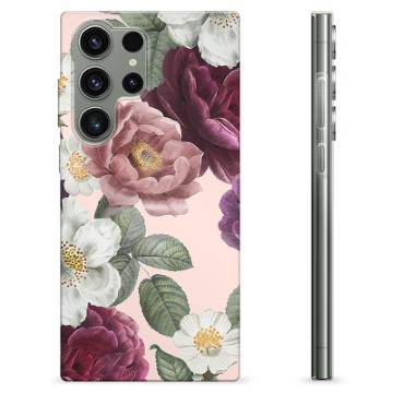 Samsung Galaxy S23 Ultra 5G TPU-hoesje - Romantische Bloemen