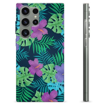 Samsung Galaxy S23 Ultra 5G TPU-hoesje - Tropische Bloem