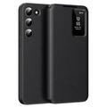 Samsung Galaxy S23+ Smart Clear View Flip Hoesje met kaartsleuf