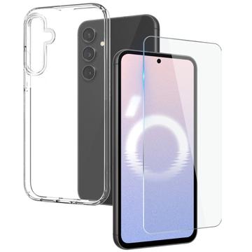 Samsung Galaxy S24 FE Northjo 2-in-1 Beschermingsset - Doorzichtig