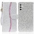 Samsung Galaxy S24 FE Stijlvol Glitter Portemonnee Hoesje