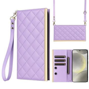 Samsung Galaxy S24 Luxe Gewatteerd Portemonnee Hoesje