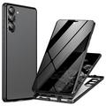 Samsung Galaxy S24 Magnetisch Hoesje met Gehard Glas - Privacy