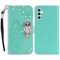 Samsung Galaxy S24 Uil Strass Portemonnee Hoesje