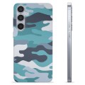 Samsung Galaxy S24+ TPU-hoesje - Blauwe Camouflage