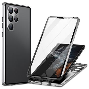 Samsung Galaxy S24 Ultra Magnetisch Hoesje met Gehard Glas