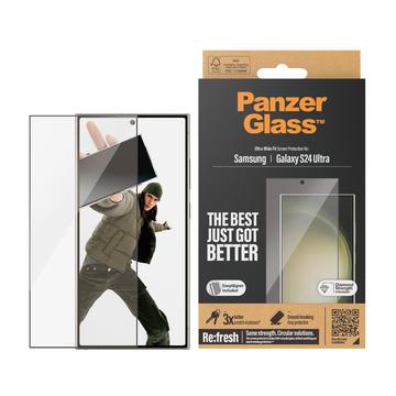 Samsung Galaxy S24 Ultra PanzerGlass Ultra-Wide Fit EasyAligner Screenprotector - Zwarte Rand