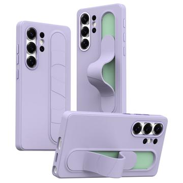 Samsung Galaxy S24 Ultra Slim Hybride Hoesje met Staande Grip - Paars