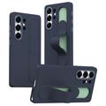 Samsung Galaxy S24 Ultra Slim Hybride Hoesje met Staande Grip - Saffier