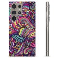 Samsung Galaxy S24 Ultra TPU-hoesje - Abstracte bloemen