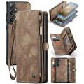 Samsung Galaxy S24+ Caseme 008 2-in-1 Multifunctional Wallet Case - Brown