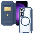 Samsung Galaxy S24+ Flip hoesje met kaartsleuf - MagSafe compatibel - Blauw