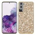 Samsung Galaxy S24+ Glitter Series Hybrid Hoesje - Goud