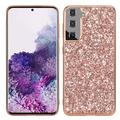 Samsung Galaxy S24+ Glitter Series Hybrid Hoesje - Rose Gold