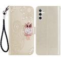 Samsung Galaxy S24+ Uil Strass Portemonnee Hoesje