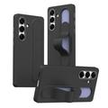Samsung Galaxy S24+ Slim Hybride Hoesje met Staande Grip - Zwart