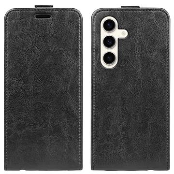 Samsung Galaxy S24+ Verticale Flip Hoesje met Kaartsleuf