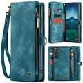 Samsung Galaxy S25 Caseme 008 2-in-1 Multifunctionele portemonneehoes - Blauw