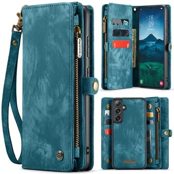 Samsung Galaxy S25 Caseme 008 2-in-1 Multifunctionele portemonneehoes - Blauw