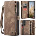 Samsung Galaxy S25 Caseme 008 2-in-1 Multifunctionele portemonneehoes - Bruin
