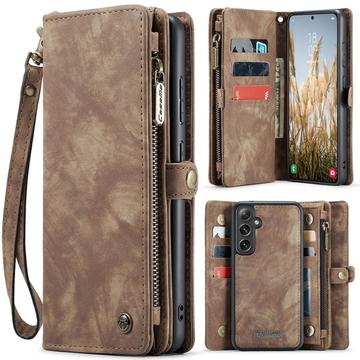 Samsung Galaxy S25 Caseme 008 2-in-1 Multifunctionele portemonneehoes - Bruin