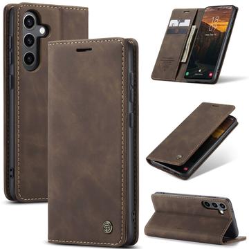 Samsung Galaxy S25 Caseme 013 Series Portemonnee Hoesje - Koffie