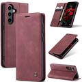 Samsung Galaxy S25 Caseme 013 Series Portemonnee Hoesje - Wijnrood
