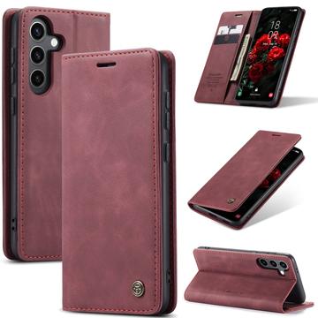 Samsung Galaxy S25 Caseme 013 Series Portemonnee Hoesje - Wijnrood