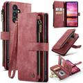 Samsung Galaxy S25 Caseme C30 Multifunctionele Portemonnee Hoesje - Rood