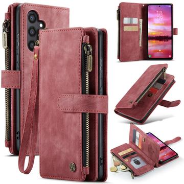 Samsung Galaxy S25 Caseme C30 Multifunctionele Portemonnee Hoesje - Rood