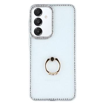 Samsung Galaxy S25/S24 CrystalGlow Hybride hoesje met ringhouder - Doorzichtig