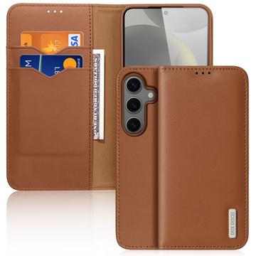 Samsung Galaxy S25 Dux Ducis Hivo Wallet Leren Hoesje - Bruin