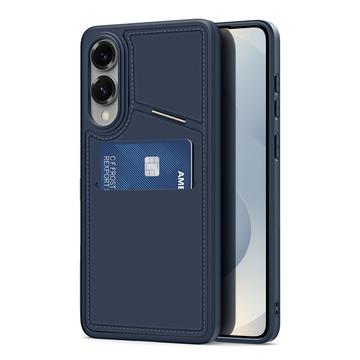 Samsung Galaxy S25 Edge Dux Ducis Rafi II Magnetische hoes met kickstand en kaartsleuven - Blauw